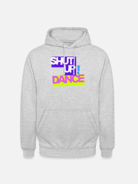 Halt den Mund, tanz - Unisex Hoodie - Hellgrau meliert