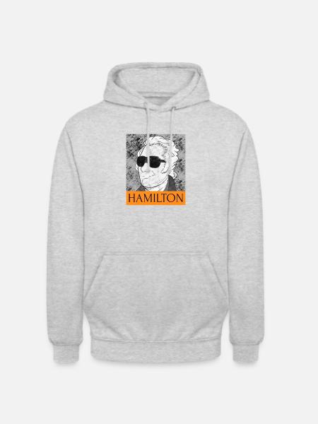 Hamilton - Sweat-shirt à capuche unisexe - gris clair chiné