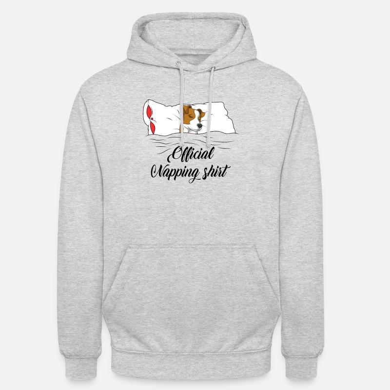 Jack Russell Terrier - Sweat-shirt à capuche unisexe - gris clair chiné