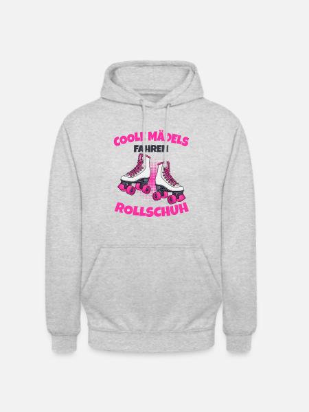Rollschuhe - Unisex Hoodie - Hellgrau meliert
