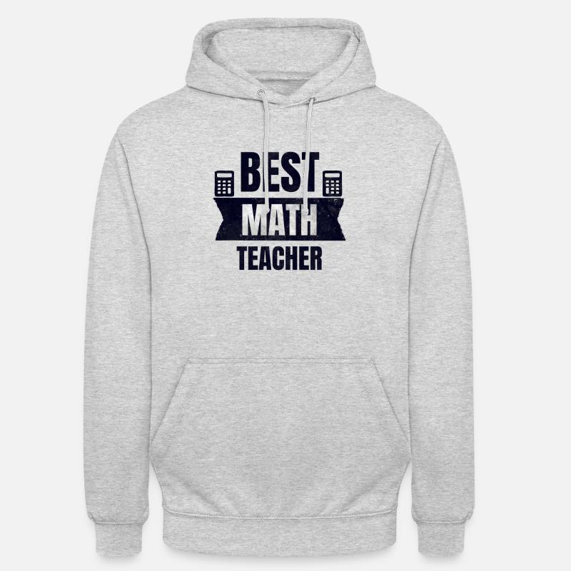 Best math teacher gift - Unisex Hoodie - light heather grey