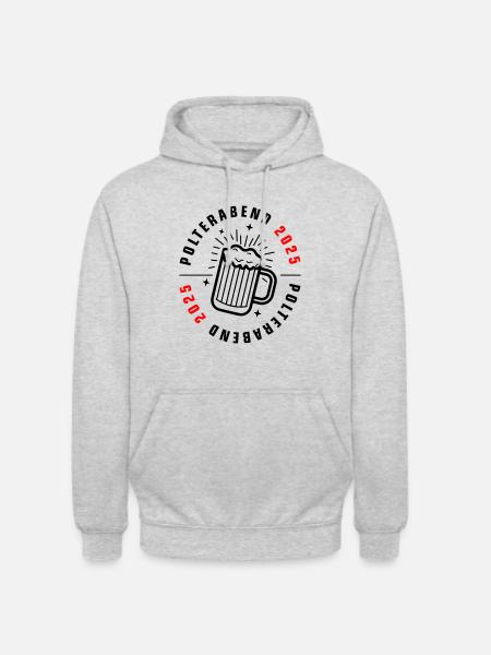 Polterabend 2025 - Unisex Hoodie - Hellgrau meliert