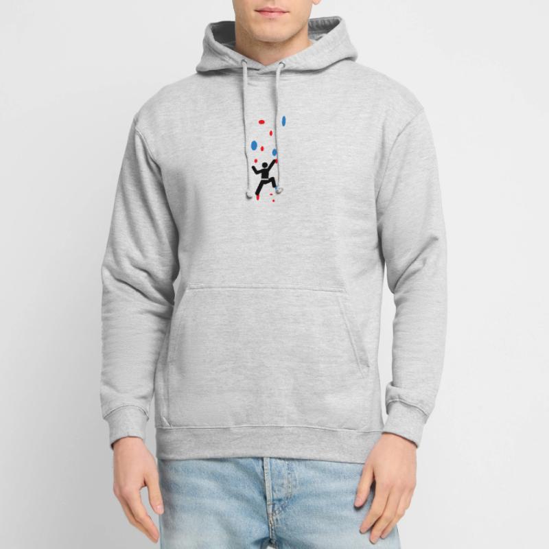 boulder Escalada de la pared de boulder Sudadera con capucha unisex