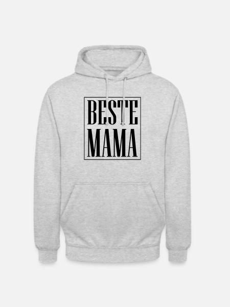 Beste Mama - Unisex Hoodie - Hellgrau meliert