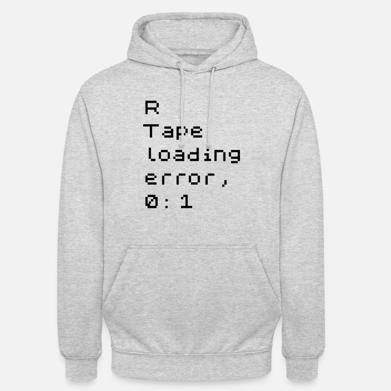R Tape loading error - Unisex Hoodie - light heather grey