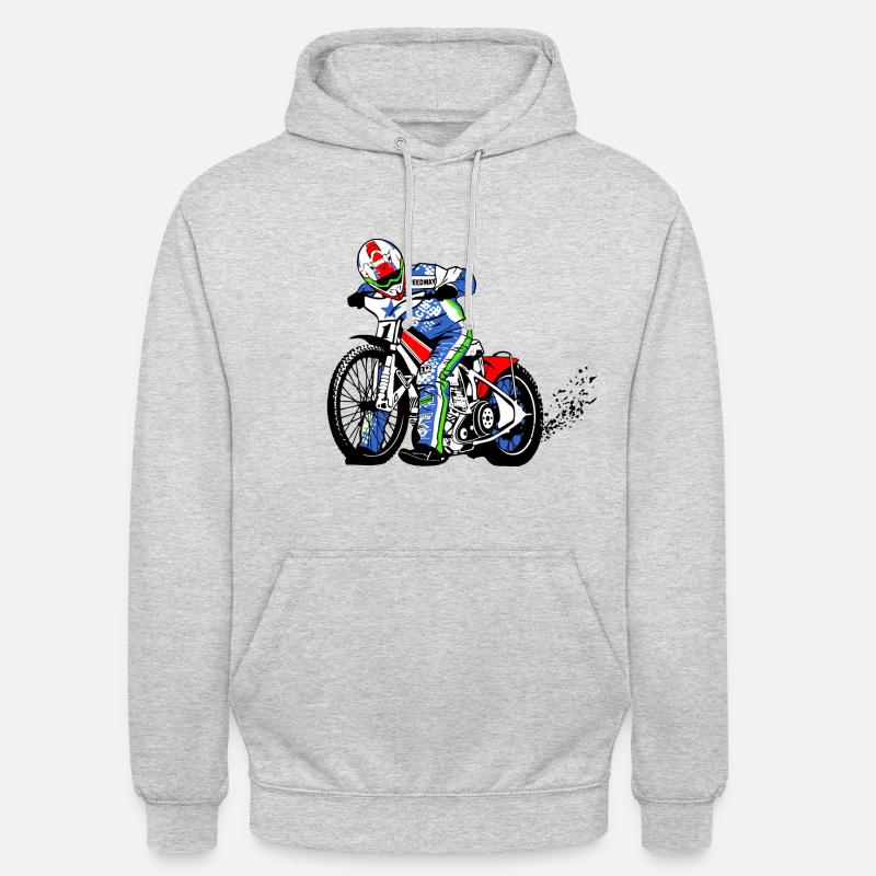 Speedway - Hættetrøje unisex - lysegrå meleret