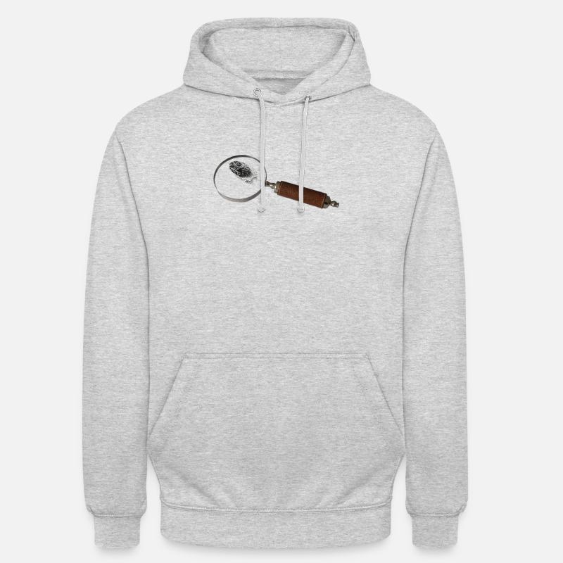Lupe - Sweat-shirt à capuche unisexe - gris clair chiné