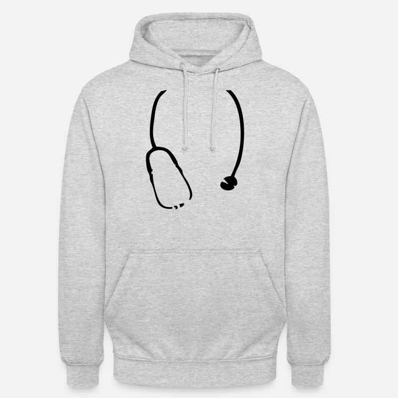 Stethoscope - Sweat-shirt à capuche unisexe - gris clair chiné