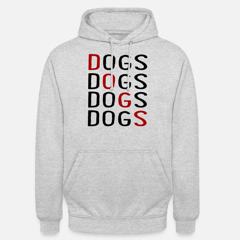 Hunde - Unisex Hoodie - Hellgrau meliert