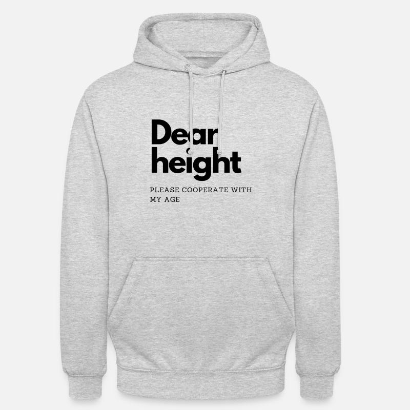 Chère taille - Sweat-shirt à capuche unisexe - gris clair chiné