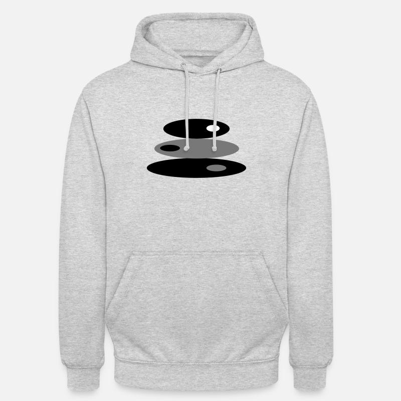 Pierres de l’équilibre intérieur - Sweat-shirt à capuche unisexe - gris clair chiné