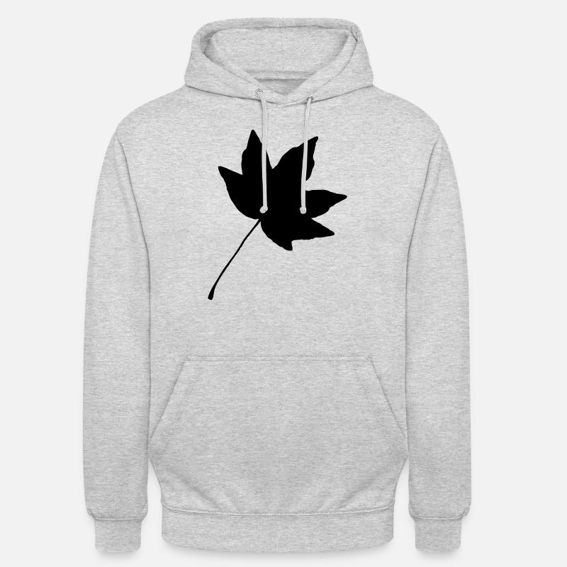 Feuille 04 - Sweat-shirt à capuche unisexe - gris clair chiné