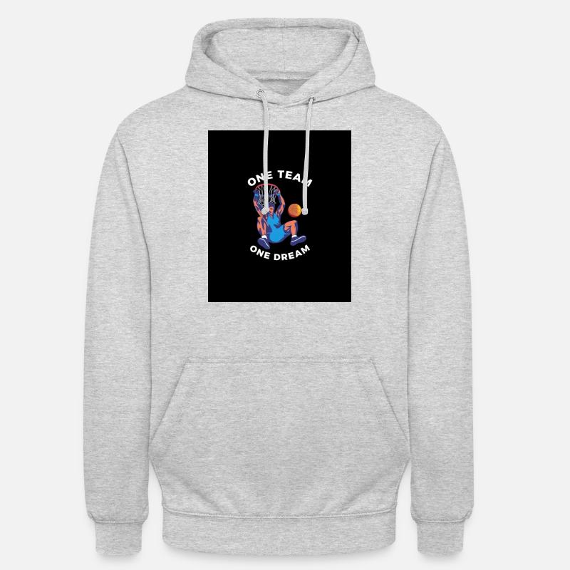 battre pour réaliser tes objectifs - Sweat-shirt à capuche unisexe - gris clair chiné
