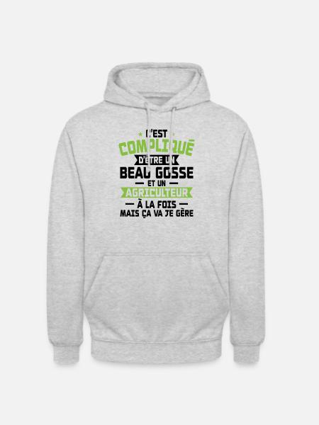 Bogosse und Bauer - Unisex Hoodie - Hellgrau meliert