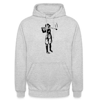 Golf - Golfen - Golfer - Unisex Hoodie - Hellgrau meliert - Vorne - Alina (178cm) & Michal (187cm)