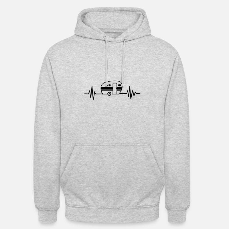 Caravane - Sweat-shirt à capuche unisexe - gris clair chiné