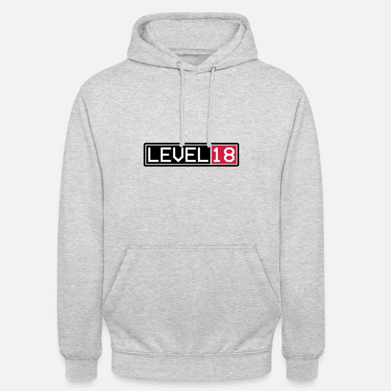 LEVEL 18 - Unisex Hoodie - light heather grey