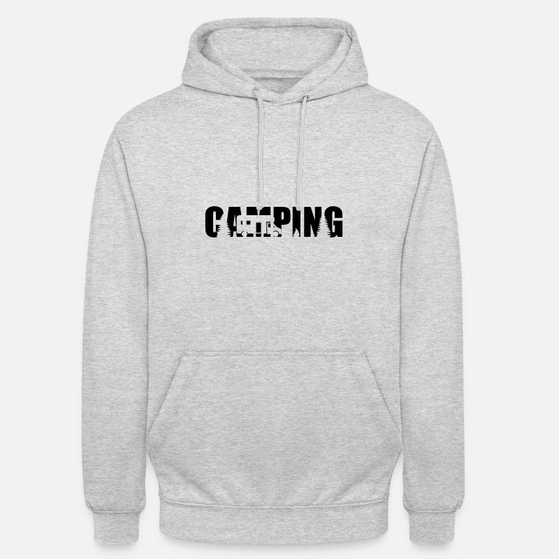 Campeur - Sweat-shirt à capuche unisexe - gris clair chiné