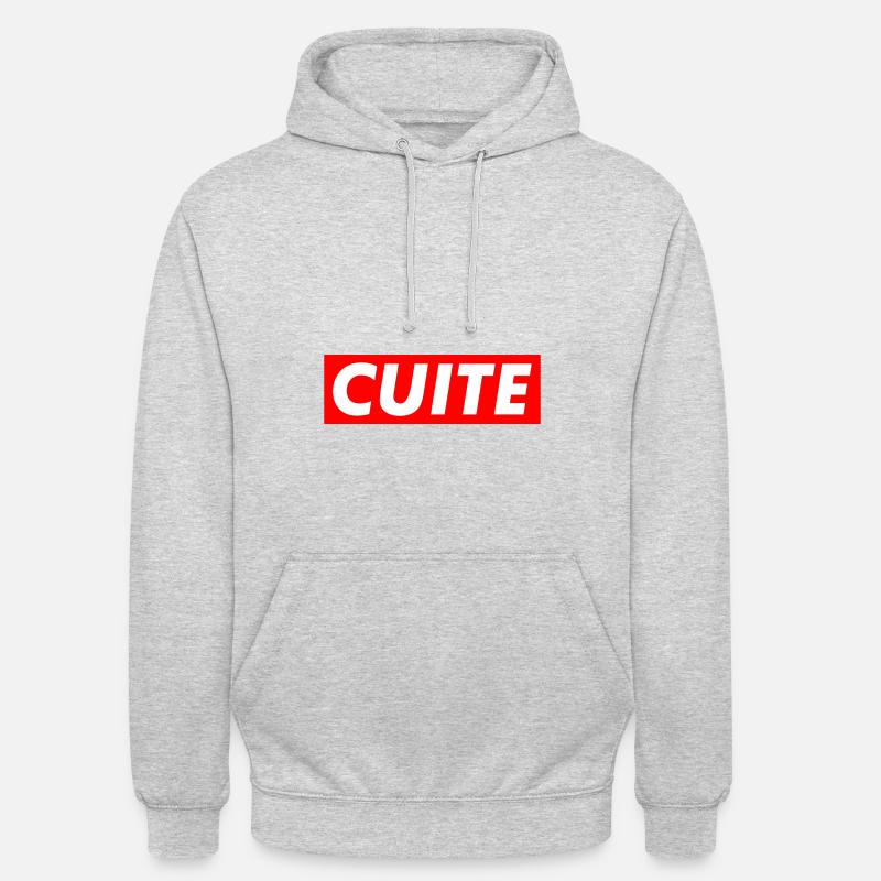 Cuite - Sweat-shirt à capuche unisexe - gris clair chiné