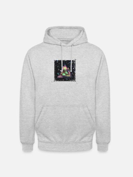 Galaxy Universum - Unisex Hoodie - Hellgrau meliert