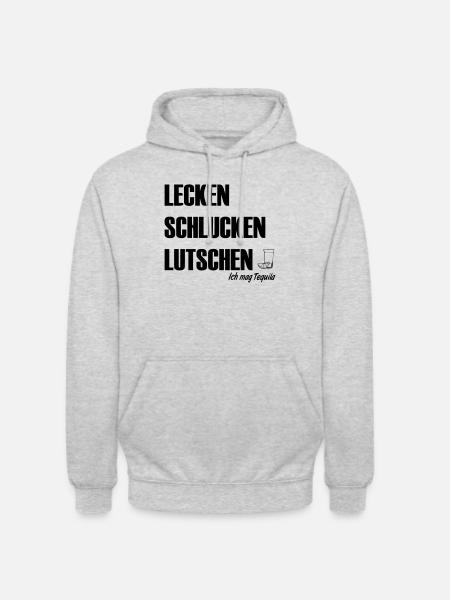 Ich mag Tequila - Unisex Hoodie - Hellgrau meliert