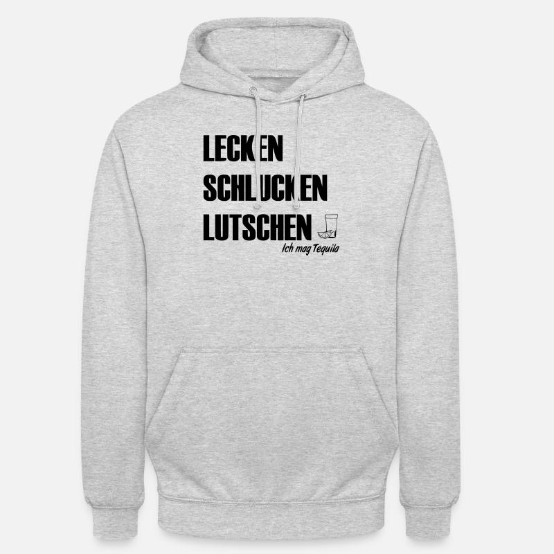 Ich mag Tequila - Unisex Hoodie - Hellgrau meliert