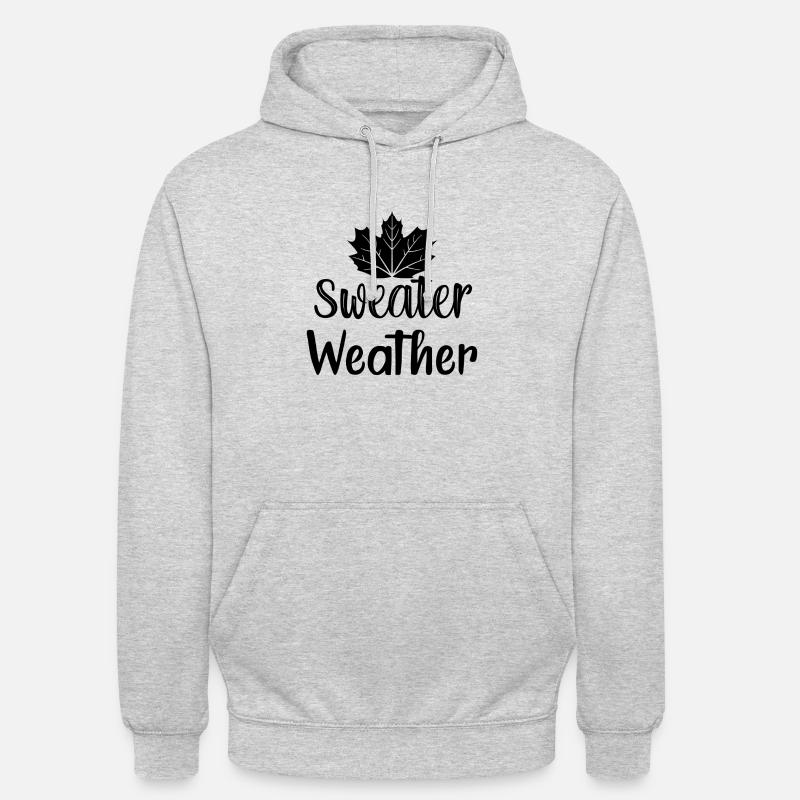 Pull Météo - Sweat-shirt à capuche unisexe - gris clair chiné