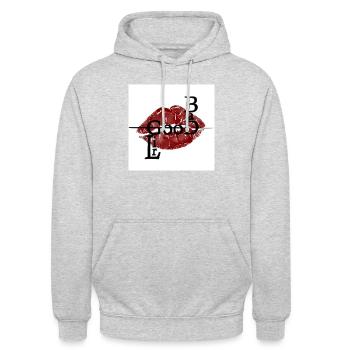 Good Girl - Bad Girl - Unisex Hoodie - Hellgrau meliert - Vorne - Alina (178cm) & Michal (187cm)
