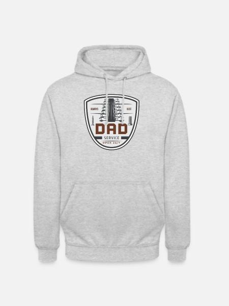 Dad service - Unisex Hoodie - light heather grey