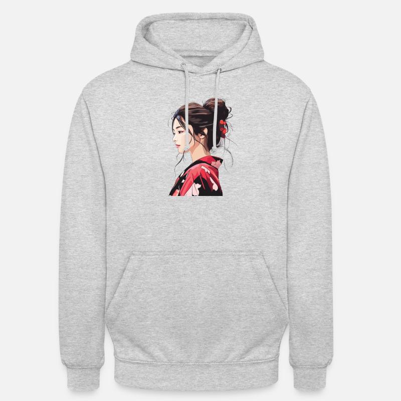 Niko - Sweat-shirt à capuche unisexe - gris clair chiné