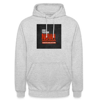 Bring Them Home Now - Unisex Hoodie - Hellgrau meliert - Vorne - Alina (178cm) & Michal (187cm)