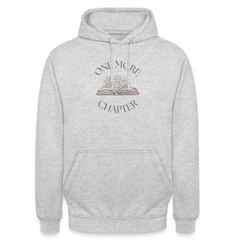 Noch ein Kapitel - Unisex Hoodie - Hellgrau meliert - Vorne - Alina (178cm) & Michal (187cm)