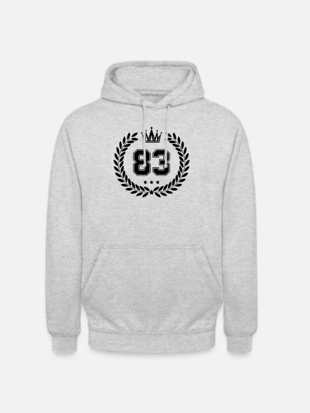 wappen 83 - Unisex Hoodie - Hellgrau meliert