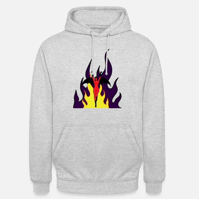 Hell - Devil - Unisex Hoodie - light heather grey