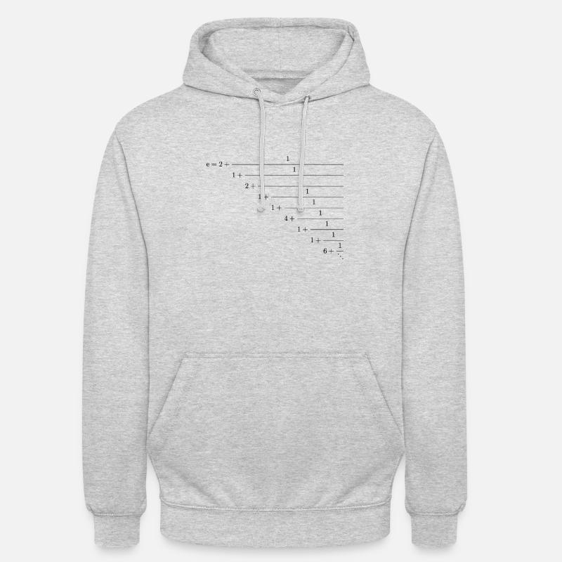 Rupture de chaîne Euler - Sweat-shirt à capuche unisexe - gris clair chiné