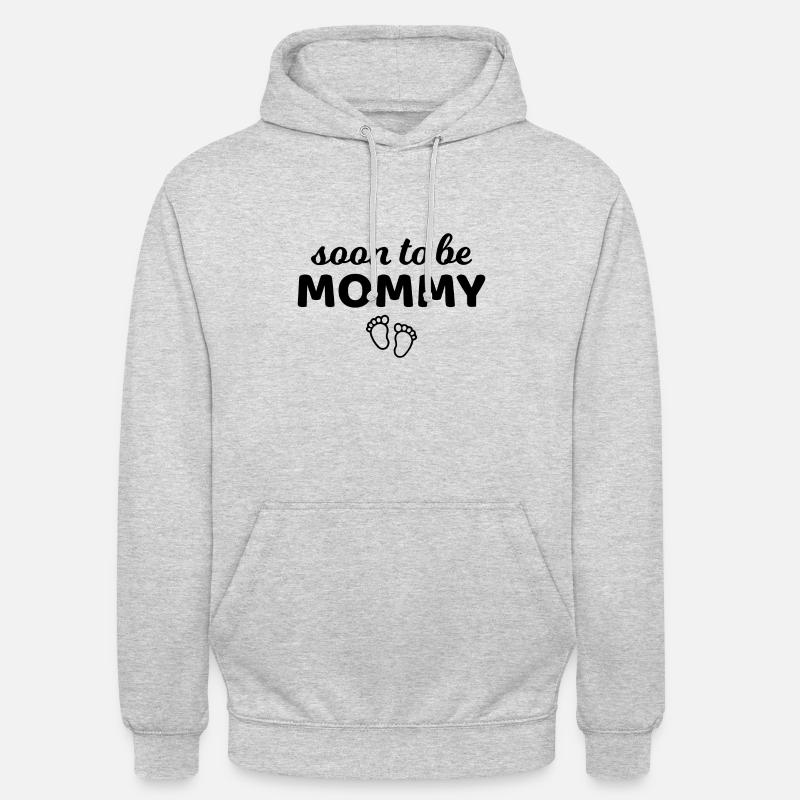 Werdende Mutter Schwanger Mama Geschenk - Unisex Hoodie - Hellgrau meliert