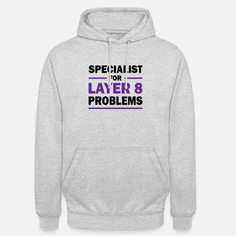 Layer 8 programmer saying gift Unisex Hoodie