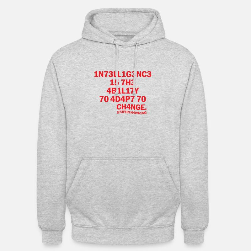 Inteligence Science Saying Physics Gift - Unisex Hoodie - light heather grey
