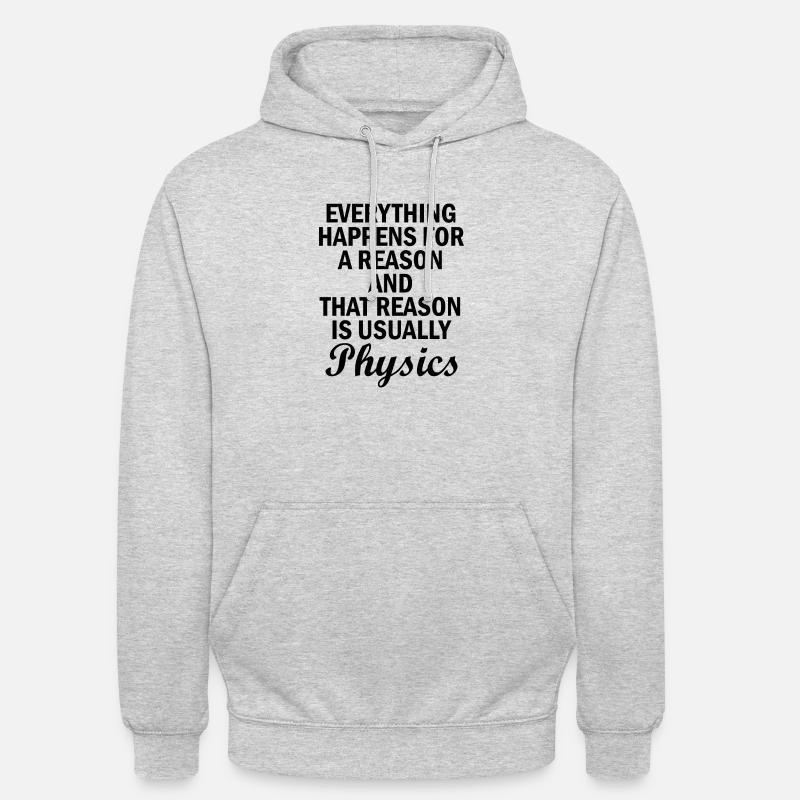 Physics Basic Saying Physicist Gift - Unisex Hoodie - light heather grey