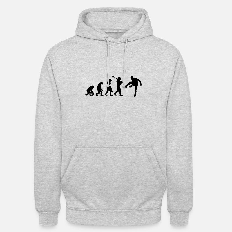 Ping-pong Evolution - Sweat-shirt à capuche unisexe - gris clair chiné