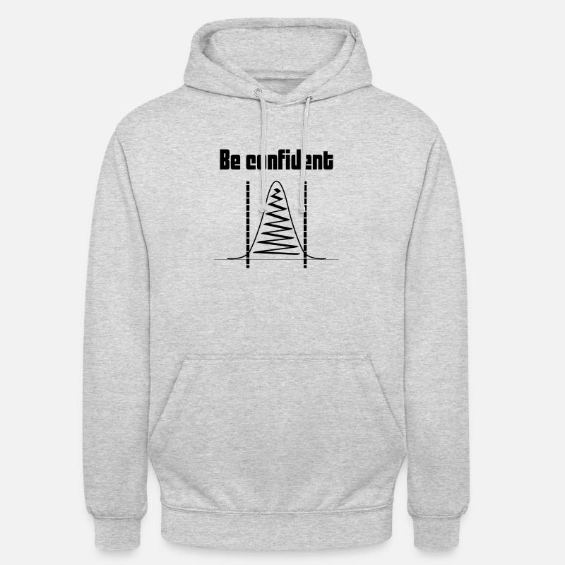 Be confident Informatik Datenwissenschaft Geschenk - Unisex Hoodie - Hellgrau meliert