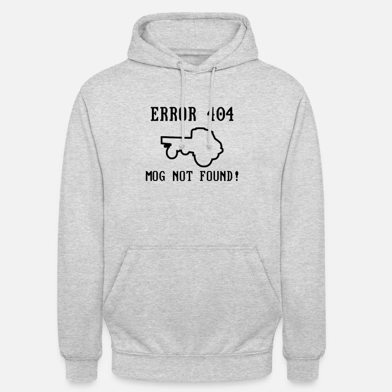 Error 404 - Mog not found - Unimog - Oldtimer - Unisex Hoodie - light heather grey