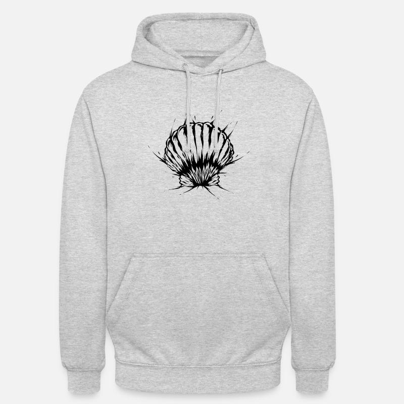 Shell Beach Vacances - Sweat-shirt à capuche unisexe - gris clair chiné