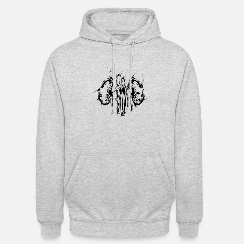Néphrétique - Sweat-shirt à capuche unisexe - gris clair chiné
