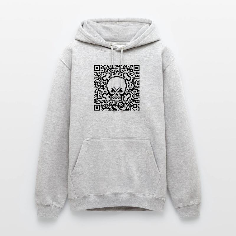 Skull / Skull (Quick Response Code / P) Unisex Hoodie