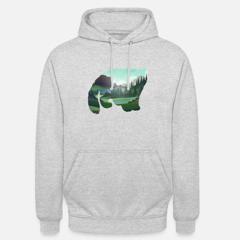 Le chat de Palla - Sweat-shirt à capuche unisexe - gris clair chiné