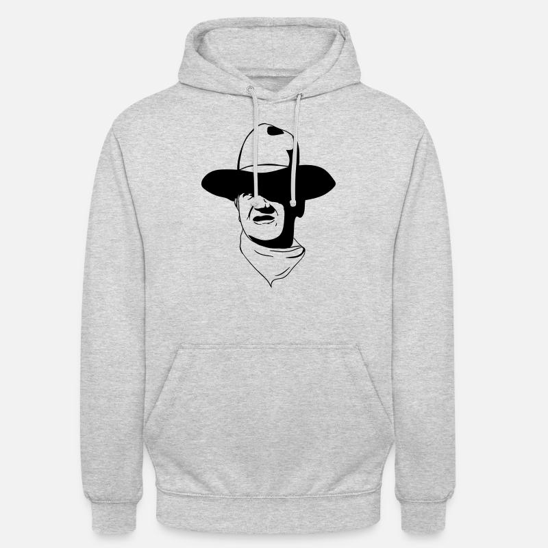 wayne - Unisex Hoodie - Hellgrau meliert