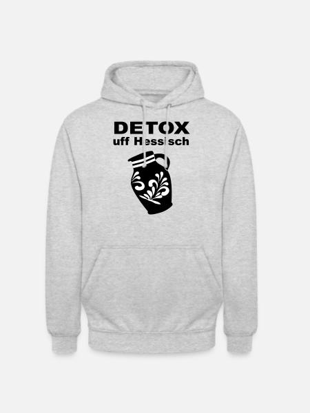 Detox Hessisch Bembel - Unisex Hoodie - Hellgrau meliert