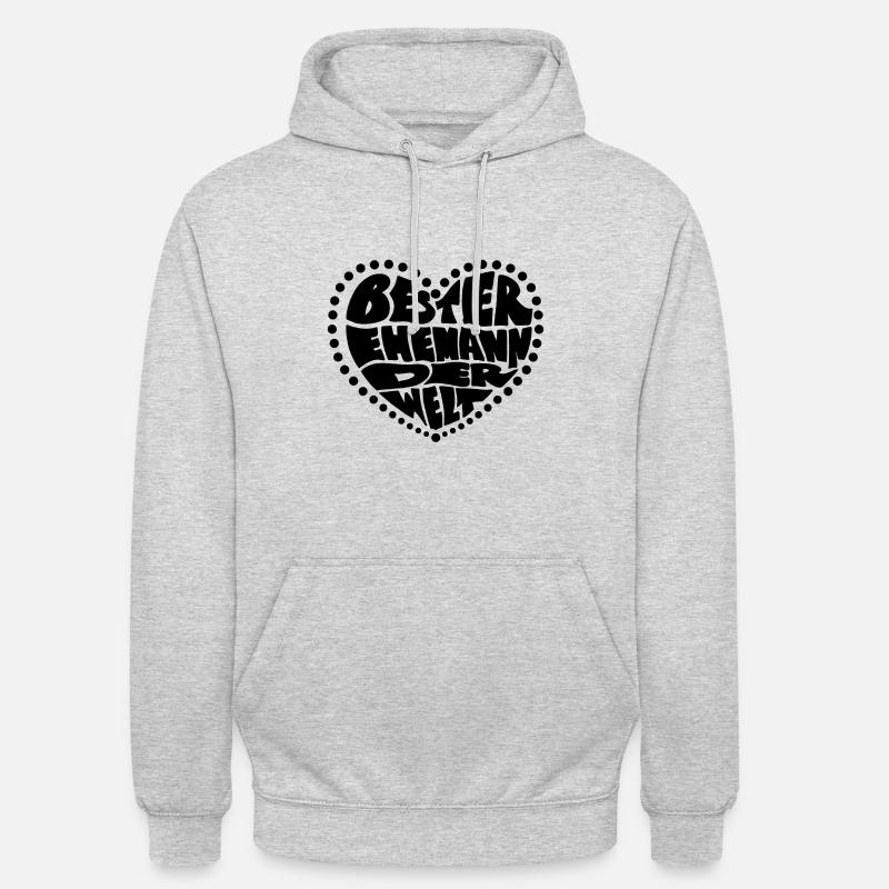 Bester Ehemann Der Welt - Unisex Hoodie - Hellgrau meliert