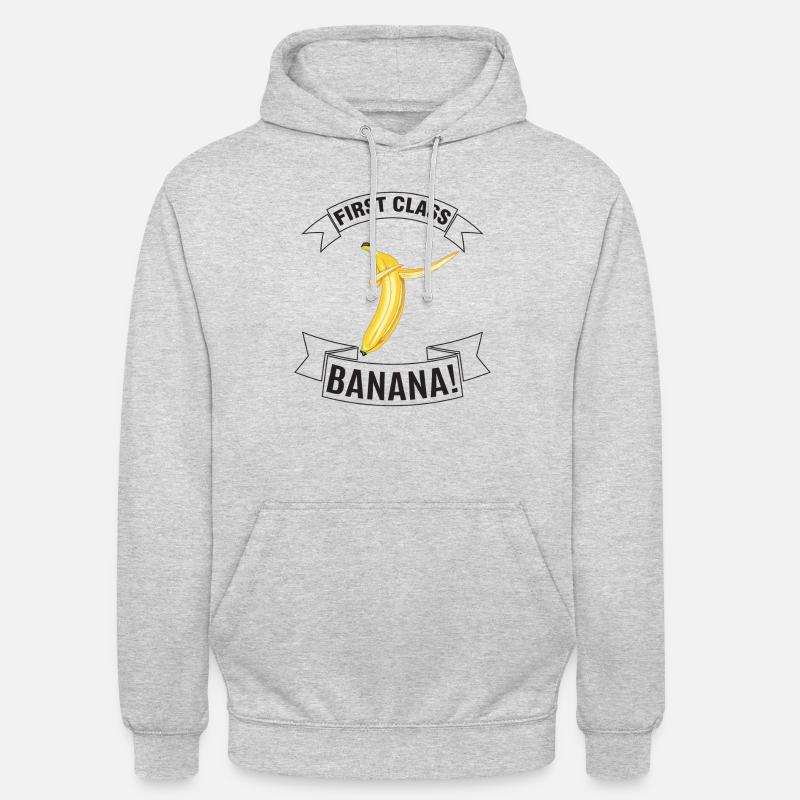 Statement: First class Banana - Color - Unisex Hoodie - light heather grey